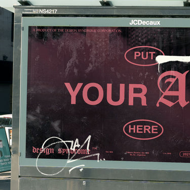 Bus Stop Sign Mockup