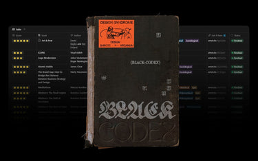 The Black Codex: A Designer’s Reading Arsenal 📜