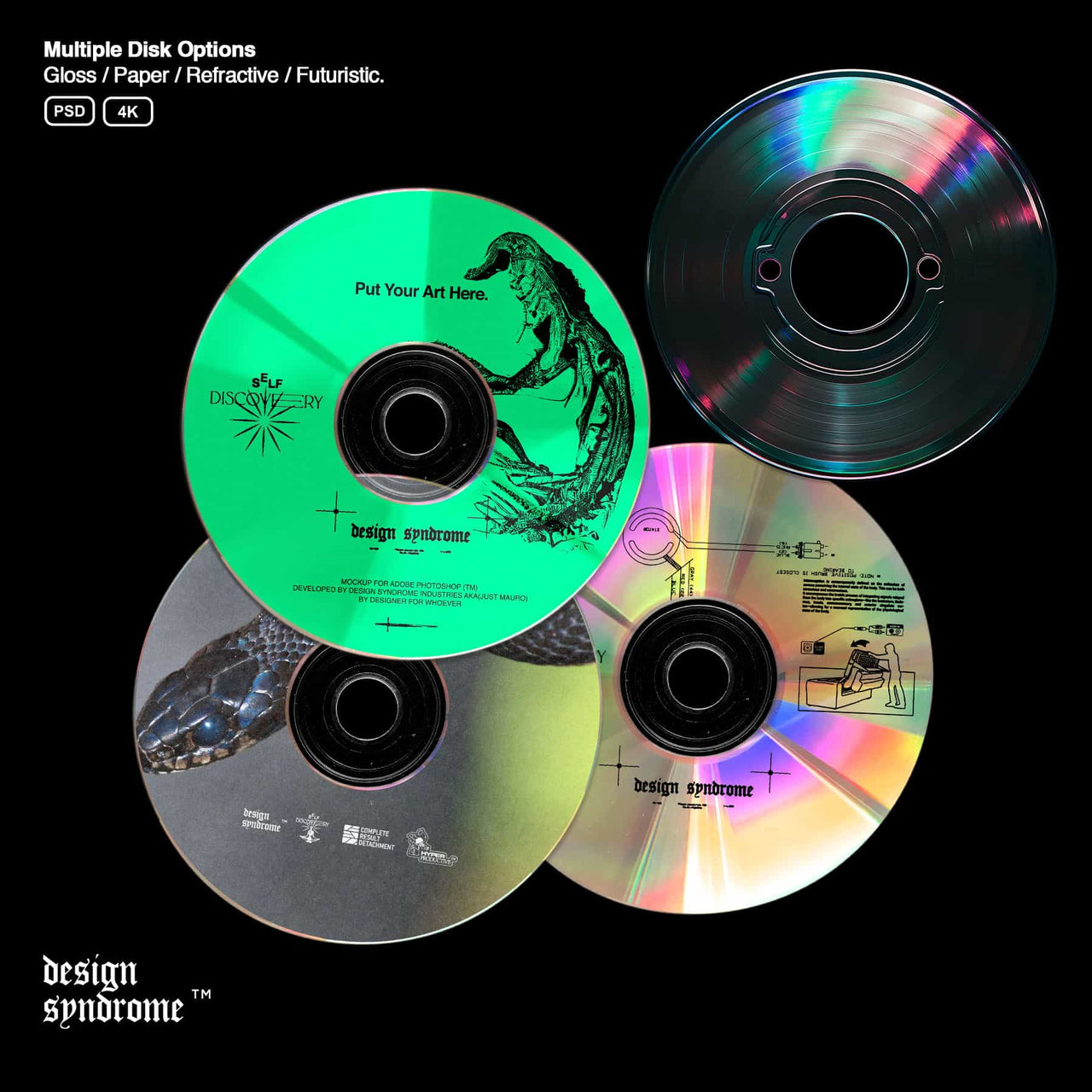 Futuristic Disk Case Mockup 4 – design syndrome