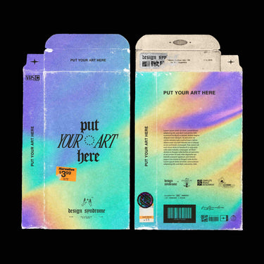 Distressed VHS Sleeve Mockup