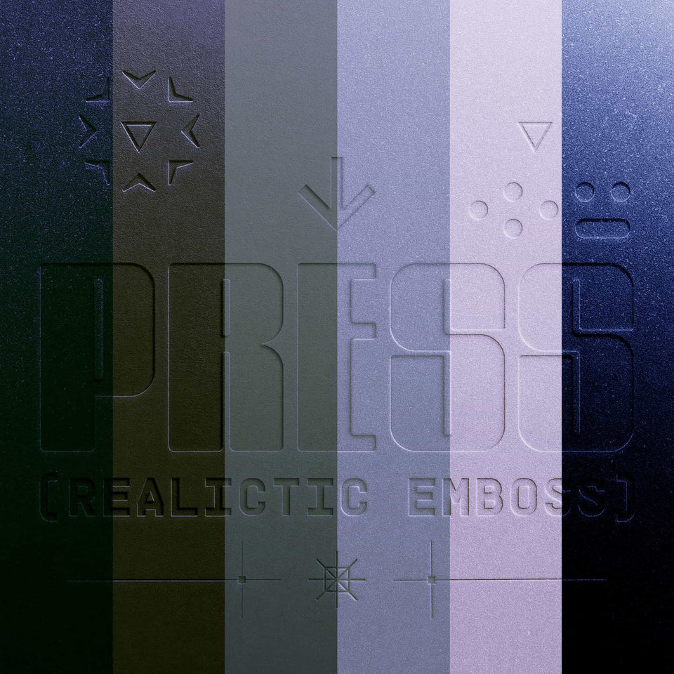 Cold Press Emboss Hard-Press Realistic Emboss Effect Suite. – design syndrome