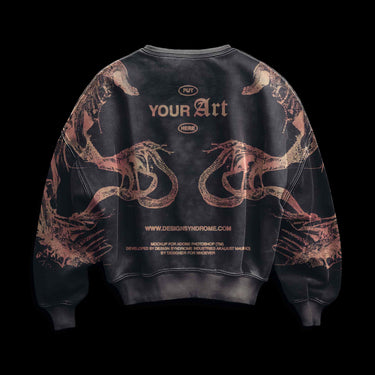 Sweatshirt Back Mockup