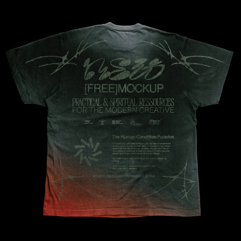 Oversize Back T-Shirt Mockup